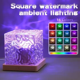 Dynamic Rotating Water Ripple Night Light ( default, Standard ).