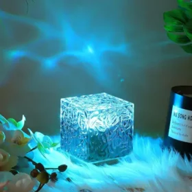 Dynamic Rotating Water Ripple Night Light ( default, Standard ).
